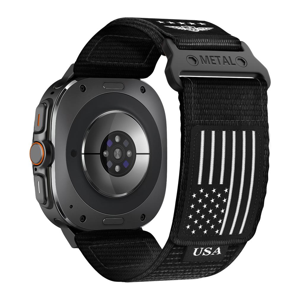 Strap For Samsung Galaxy Watch 7 Ultra 47mm Accessories Sport Fabric Rugged Nylon Bracelet Correa Galaxy Watch Ultra Band 47 Mm