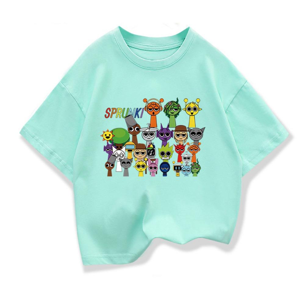 Summer Casual Boys Clothes Cute Sprunk Cartoon Boys T-Shirts Game Incredibox Children'S Tshirt Toddler T Shirt Short Sleeve Top