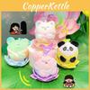 Frog Cat Creative Panda Pig Sitting Lotus Cartoon Animal Plush Pendant Chain Key