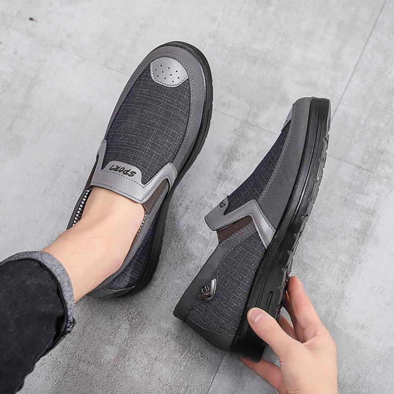 Fashion New Spring Canvas Men Loafers Shoes Slip On Casual Shoes Fashion Summer Breathable Soft Flat Driving Shoe  2025 Hjk8