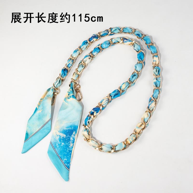 Bag Chain Strap Silk Scarf Metal Long Decorative Accessory Modification Order Buy Replace Evelyn Shoulder