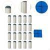 20 Pieces Pool Cue Tips for Billiards, Slip On , Compatible with Snooker Sticks