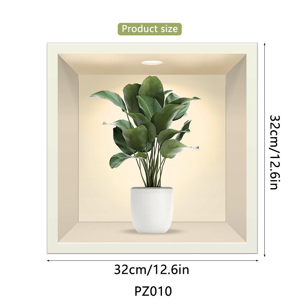 

1 шт. 3D стикер на стену с изображением растений и цветов, сделай сам, Корона, стеклянные наклейки для гостиной, спальни, свадебный декор, самоклеящиеся наклейки на холодильник 32cmX32cmX1Pcs