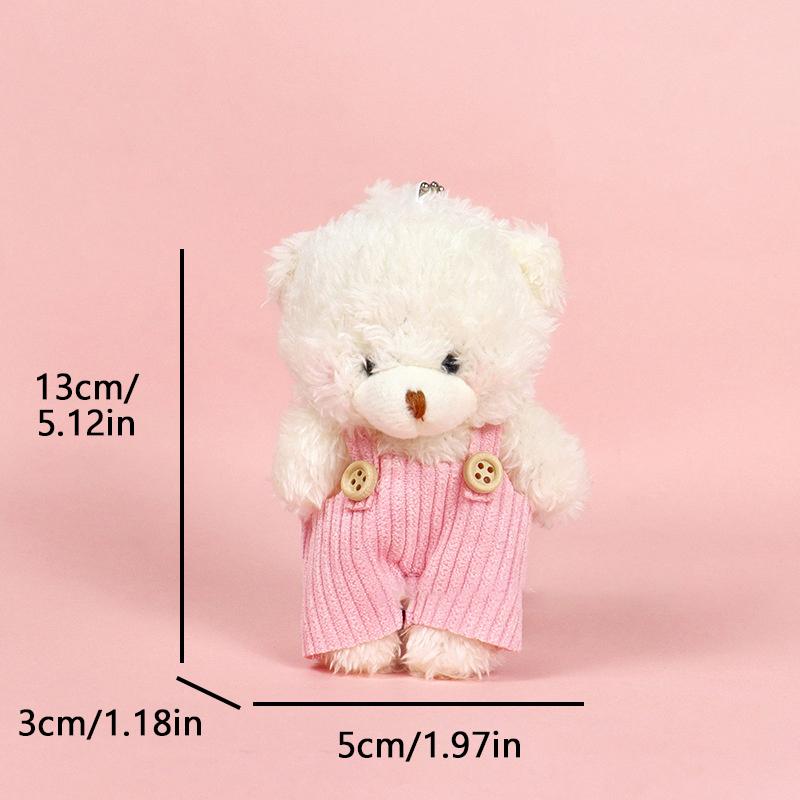 

Cartoon Pants Bear Bag Pendant Keychain Plush Soft Bag Pendant Small Plush Doll Car Keychain Children S Gift