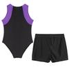 Dětská chlapecká kombinéza Unitard bez rukávů s šortkami Gymnastic Workout Biketard Trikot