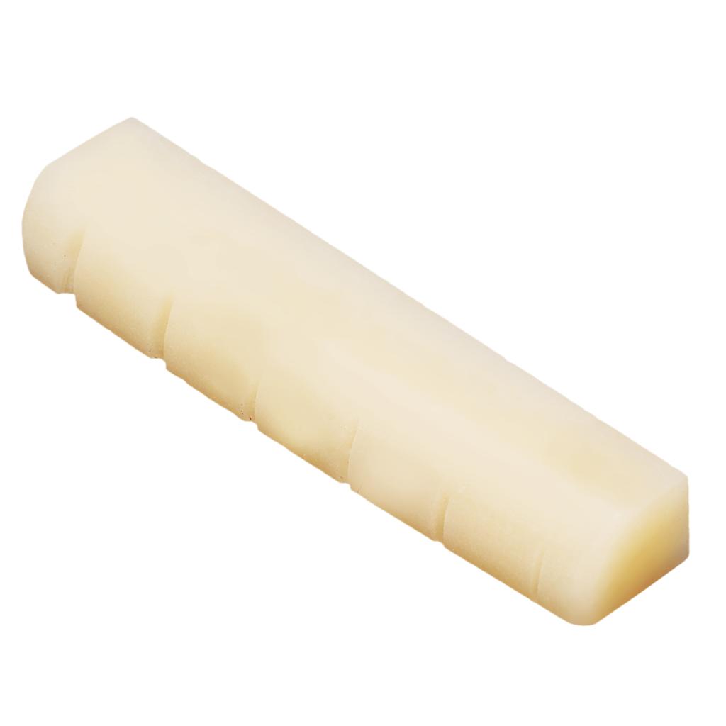 Nebělené matice pro akustickou kytaru vhodné pro 43mm slot pro kytaru, kompletní příslušenství z kostěné kytary