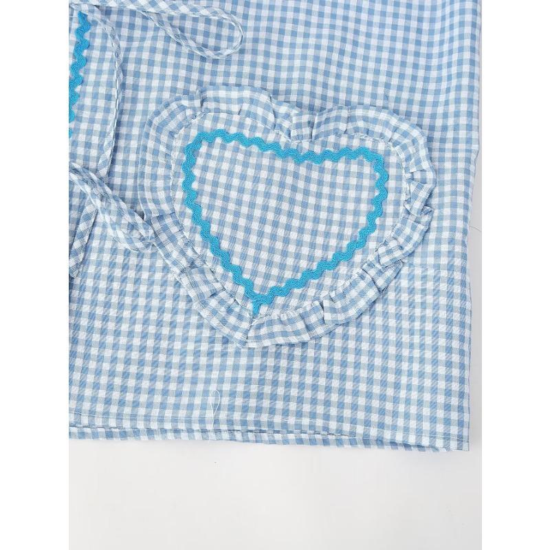 Spring and Autumn Women's Plus Size Shirt Fashion Casual Clash of Colours Checkered Shirt