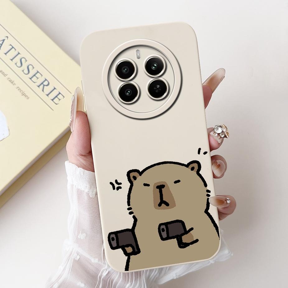 For Realme 12 Pro Plus Case RMX3840 Cute Cartoon Cover Soft Silicone Phone Case For Realme 12 Plus 12X Realme12 Pro + Bags Shell