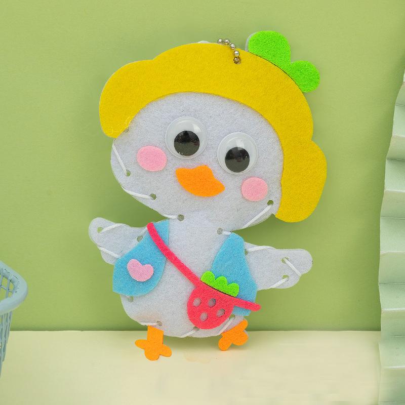 Cartoon Animal Diy Sewing Craft Kit Toy Animal Non-Woven Doll Non-Woven Handmade Set Gift