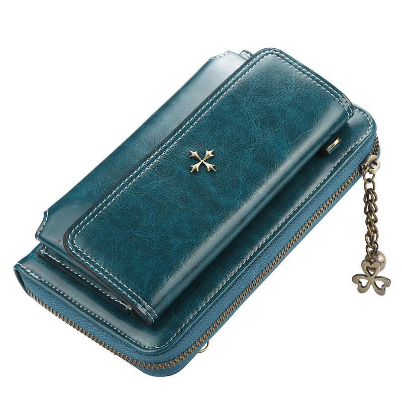 Pu Leather Ladies Shoulder Bag With Cross Decoration And Vintage Style