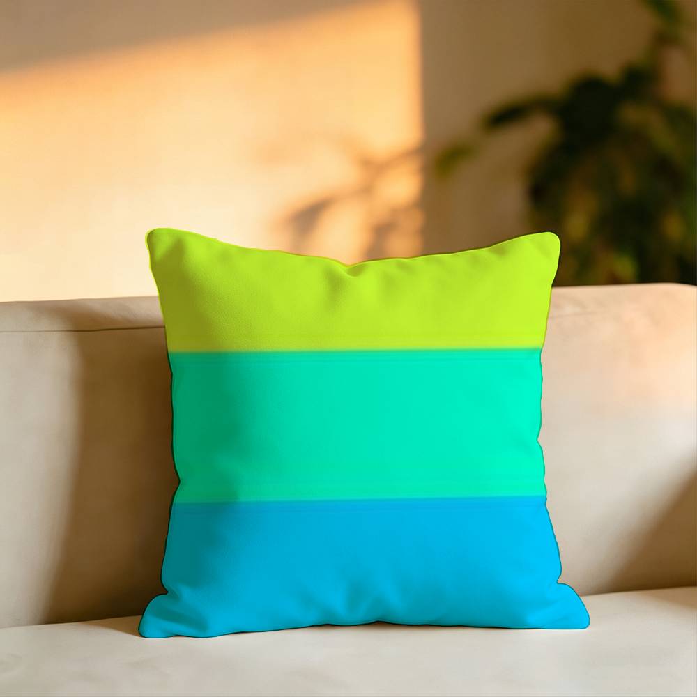 LGBT Rainbow Flag Pillow Case Square DoubleSided Sofa Cushion Cover Bedroom Bedside Pillow