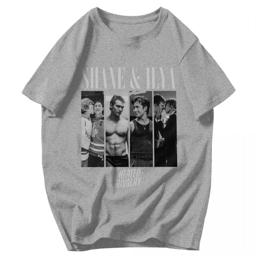 Men T Shirt Shane And Ilya Heated Rivalry Gifts Y2K Graphic Anime Unisex Clothing T Shirts