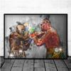 Abstraktní box Tyson Wall Art Malba Hvězda Tisk plakátu Malba na plátno Dekorace obývacího pokoje