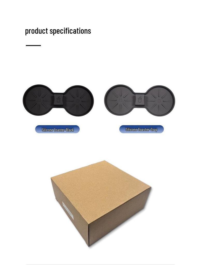 Kompatibler Getränkehalter für Tesla Model 3/S/Y - Rutschfestes Mittelkonsolen-Zubehör