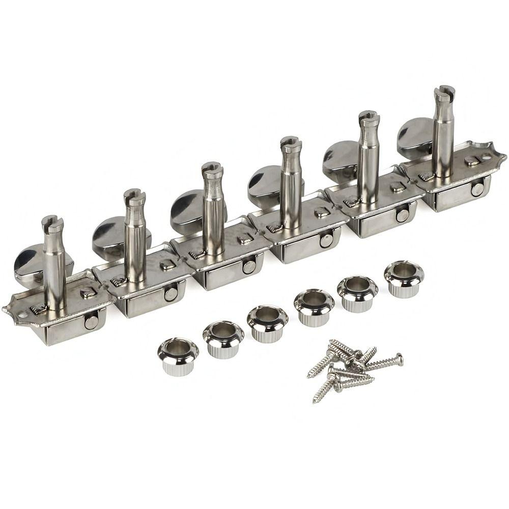 1Set 6 Right 6R Tuning Key Pegs 6-Pack Combination Tool Durable Guitar String Knob for ST/TL Style