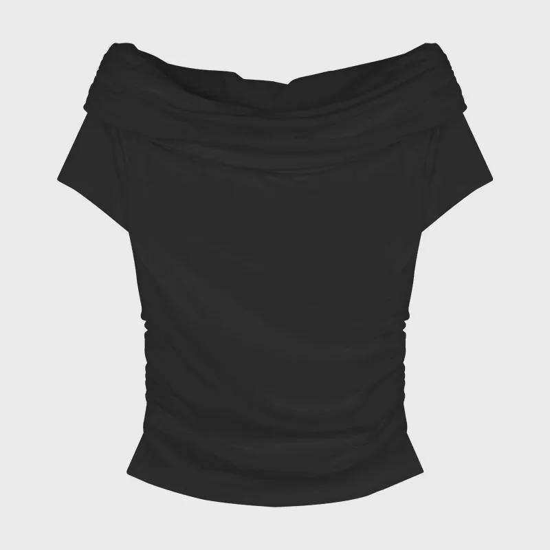 2025 Summer Women's Slim-Fit Off-Shoulder T-Shirt