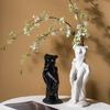 Nordic Ins-style Unglazed Human Body Ceramic Vase Ornaments Living Room Bedroom Desktop Art Flower Arrangement Home Decoration