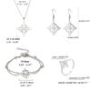 Pulseras de Acero Inoxidable Sencillo Collar con Colgante Nudo Celta Pendientes Anillo Nudo de Bruja Joyería Regalo de Cumpleaños para Mujeres