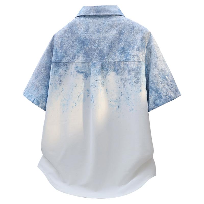 M-8XL Plus Size Short Sleeved Shirt Men's Lapel Shirt Cardigan Half Sleeved Men's Casual Top