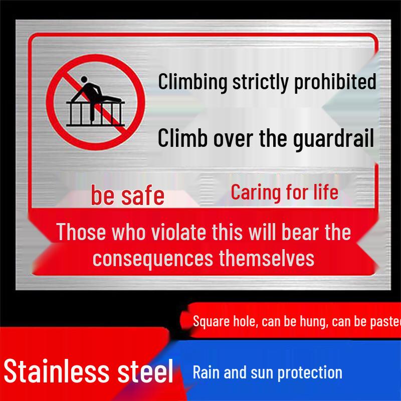 Langshen Metal Restricted Space Warning Sign