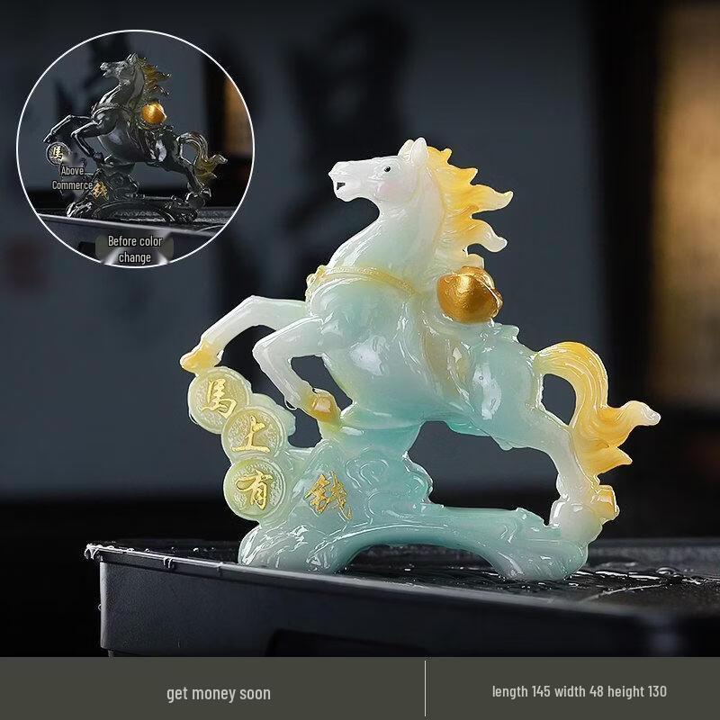 

HANDUNYOU Lucky Horse Tea Pet Ornament