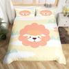 New Cute Farm Animals Duvet Cover King Size Cartoon Sheep Quilt Cover for Kids Boys Girls Teens Cute Animal Bed Set 3 Piece Set