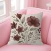 Vintage Floral Art Flower Pillowcase Toon Gift Cushion Cover Bedroom Home Sofa Chair Seat Decor Pillow Case