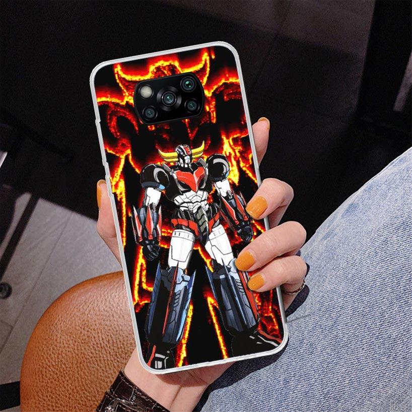 Manga Mazinger Z Anime Phnoe Case for Xiaomi Poco X5 X6 X7 Pro X4 Gt F7 Ultra M8 M7 Redmi 15C 15 13C 13 12C 12 Unique Cover Coqu