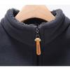 Men's Stand-Collar Fleece Lined Jacket