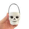 6PCS Set 6cm Size Halloween Pumpkin Jar Triangular Eyes With Lid Pumpkin Bucket Mini Basket Trick Or Treat Buckets Candy Holder
