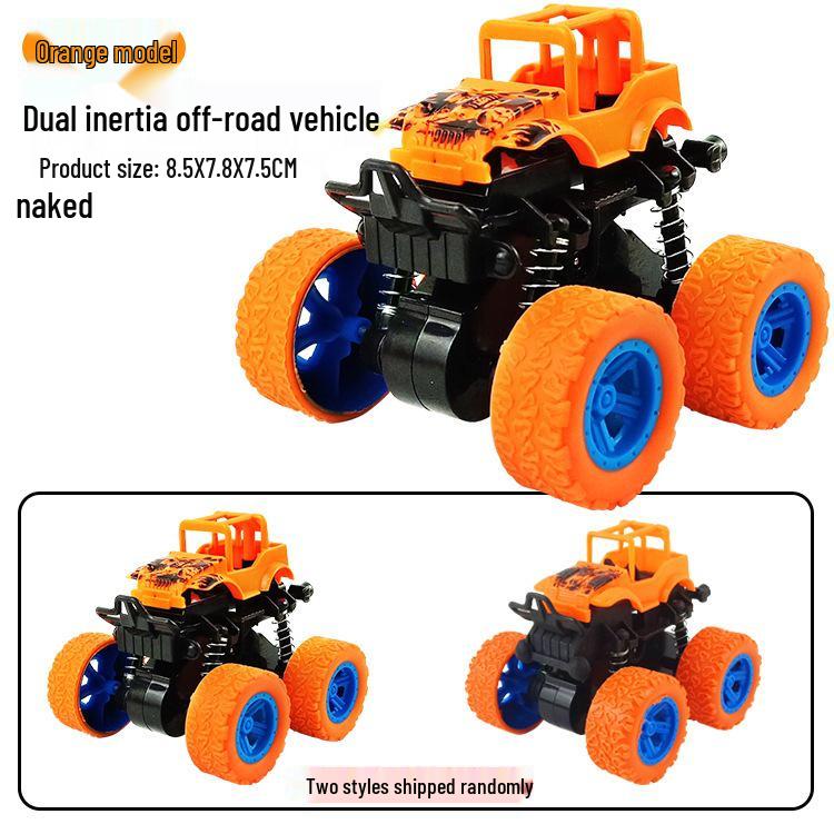 Off-Road Inertial Pull-Back Four-Wheel Drive Toy Car for Kids