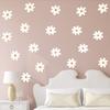 Floral Daisy Flower Wall Stickers Girls Room Decorative Wall Decals for Bedroom Living Baby Nursery Kids Room