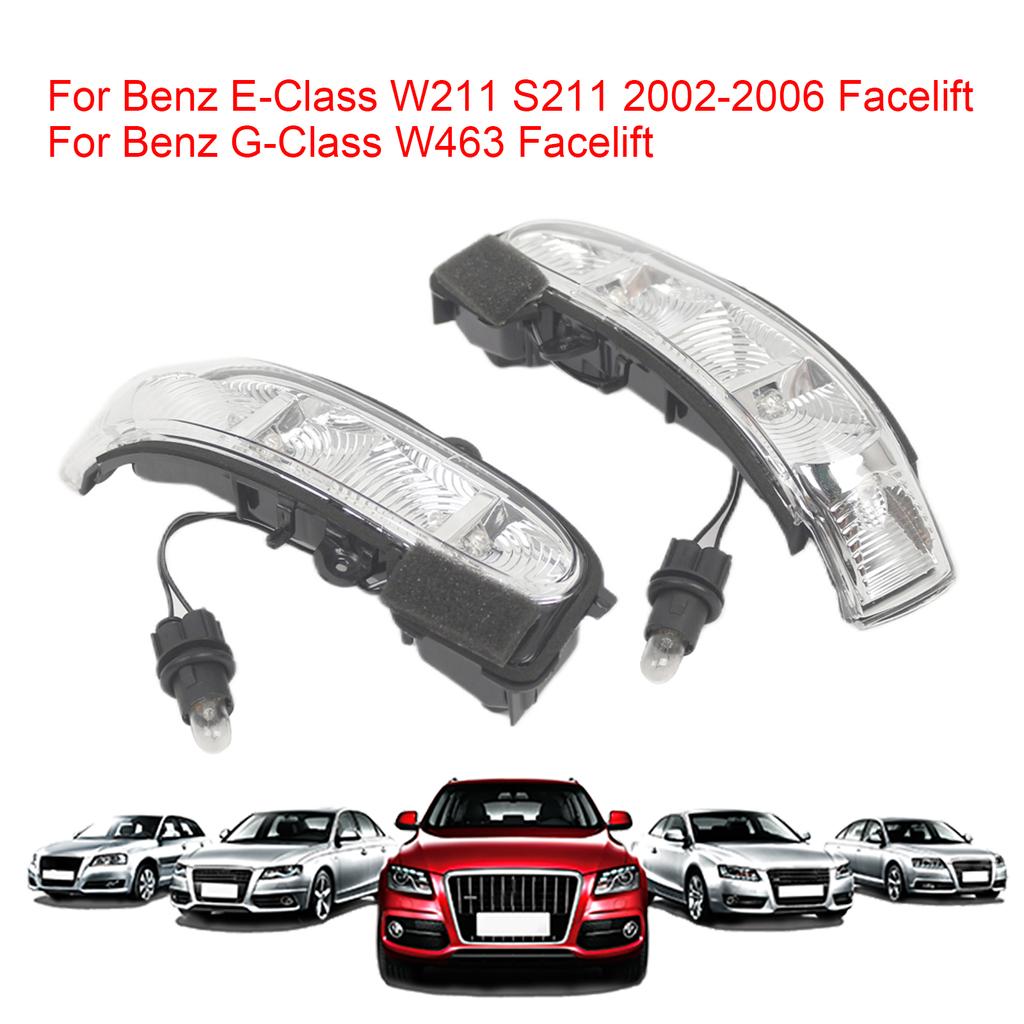 LED Rearview Mirror Light Rearview Mirror Turn Signal Light Turn Signal Indicator Light for Mercedes Benz E-Class W211 S211