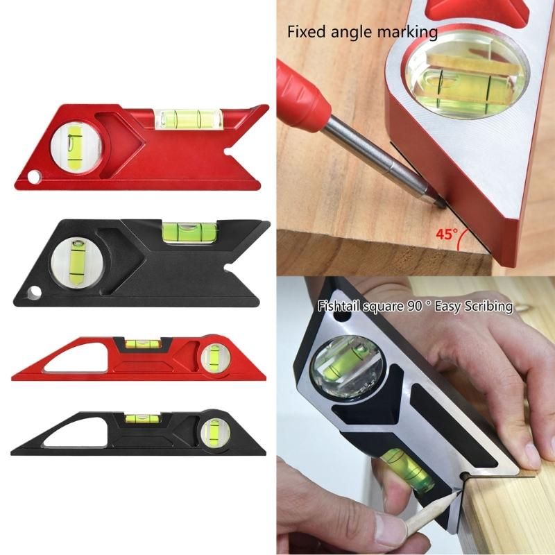 Portable Pocket Level Ruler Aluminum Alloy Measuring Level RulerVersatile & Durable Measuring Tool for Everyday Use