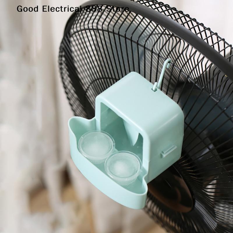 Electric Fan Cooling Storage Box Hanging Fan Cooling Tool With 4 Cup Household Cooling Box Fan Cooler Refrigeration Accessories