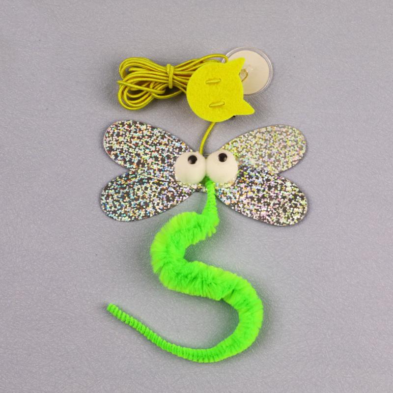 Retractable Cat Teaser: Feather Door Hanging Toy for Self-Play & Boredom Relief