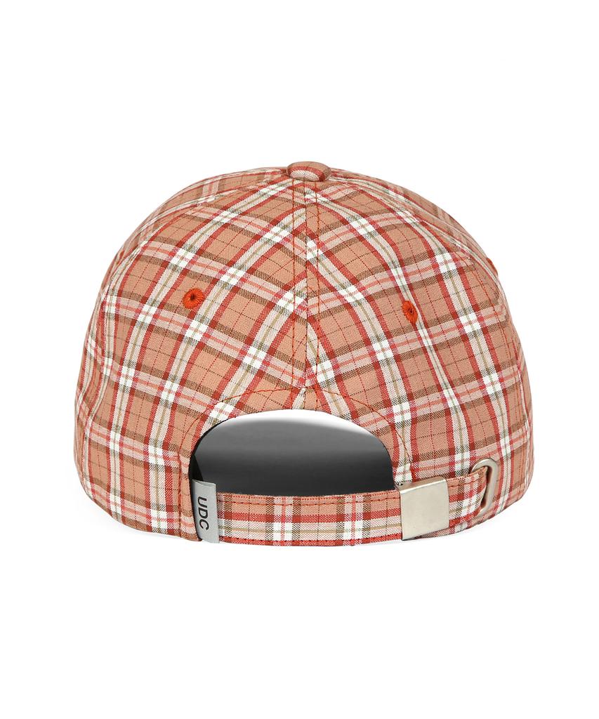 Eondeokeonteulol Check Pattern Logo Ball Cap Didone / Authentic B B / Pink Check