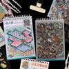 40Pcs/book Three-Dimensional Miniature Scene Sticker Book Landscape Sticker Book  Scrapbooking