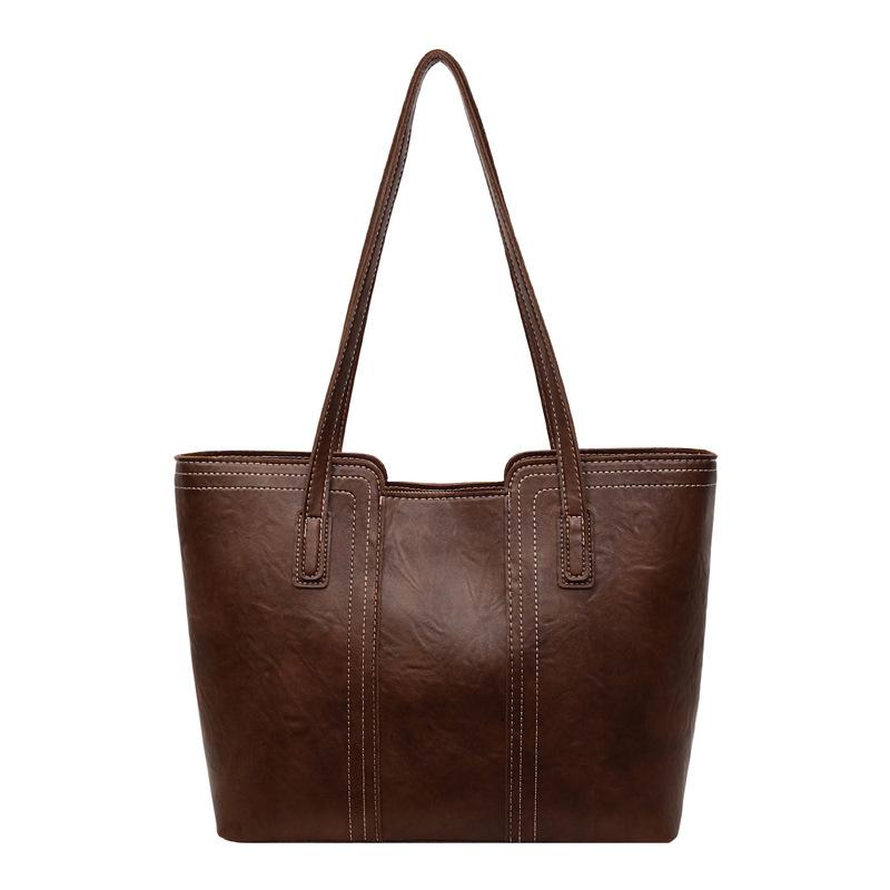 Large capacity bag Women's trendy fashion commuter shoulder bag High sense versatile hand carry tote bag