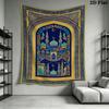 Muslim Wall Tapestry Aesthetic Wall Hanging Printed Fabric Blanket Decorative Tapestries for Bedroom Living Room Home Decor