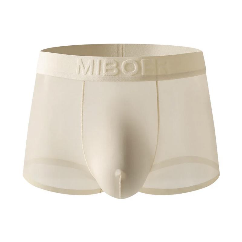 1 Stück Slips Dessous Nylon Einfarbig Unterwäsche Sexy Durchsichtig Boxer Briefs Transparentes Netzbeutel Herren