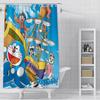 PO01 Lovely Cartoon D-Doraemons Shower Curtain Waterproof Polyester Fabric Bath Curtains Home Bathroom Decor Curtain With Hook