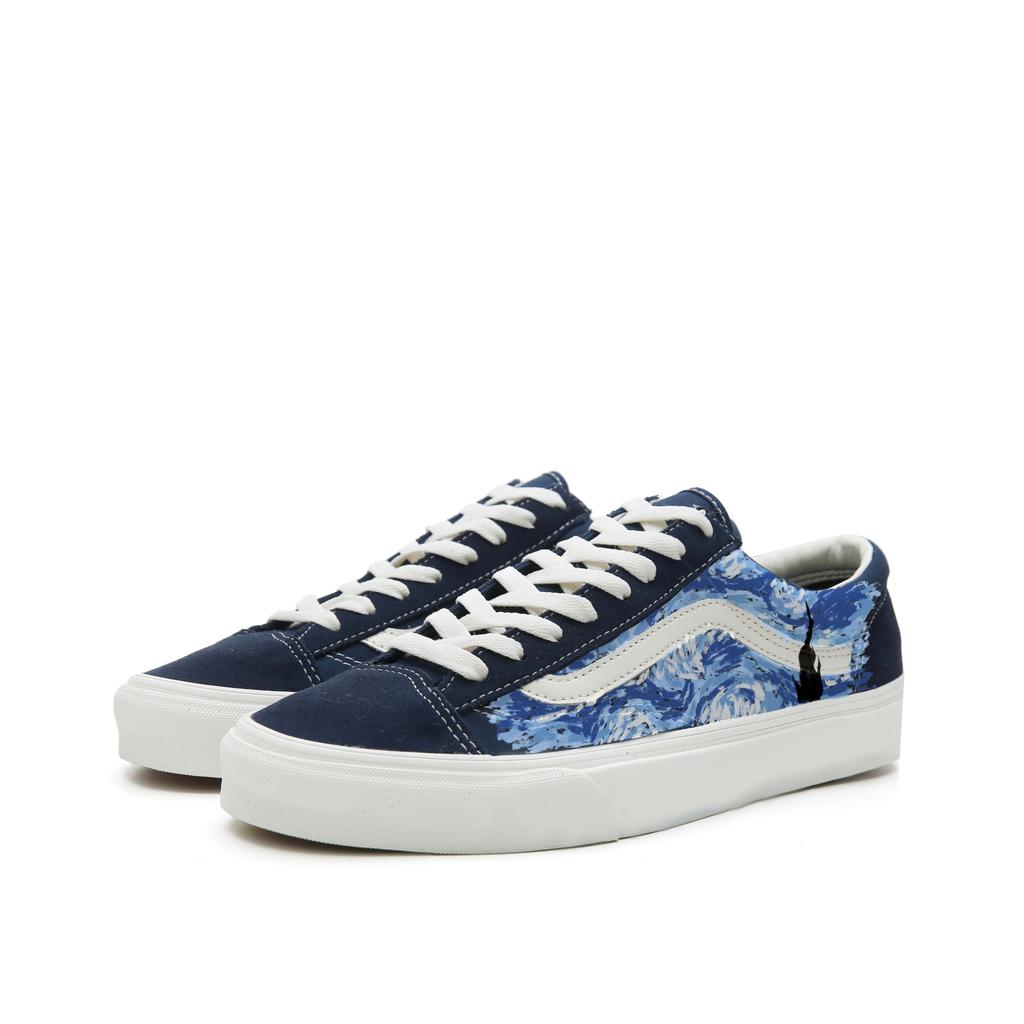 Vans Style 36 Slip Resistant Abrasion Resistant Low top Skateboard Shoes Unisex Blue VN0A3DZ3RFL(Team613-)