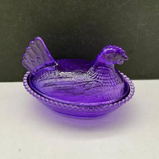 Yousheng Clear Chicken Storage Box Multi-purpose Snacks Candies Nuts Foods Container Jar Jewelry Holder Kitchen Table Centerpiece Decorative