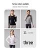 Lulu Women's Seamless Slim Fit Long Sleeve Yoga Top - Breathable, Quick-Drying Sportswear for Autumn & Winter Fitness.