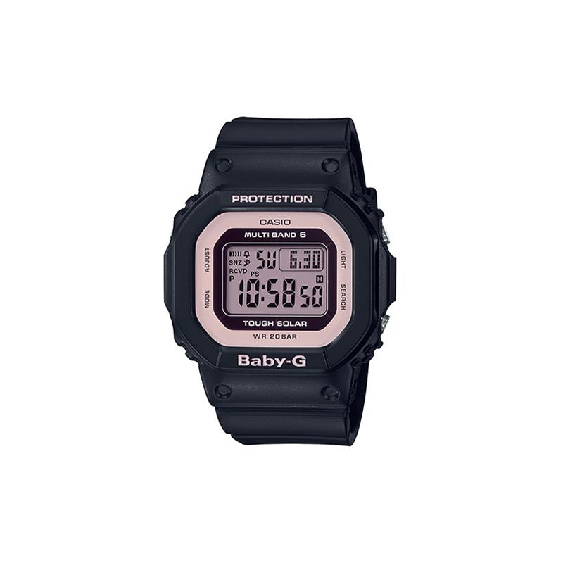 

Casio BABY-G Sakura Season Macaron Color Retro Small Square Solar Wave Shockproof Sports Electronics Quartz Movement Resin Strap BGD-5000-1BPRD