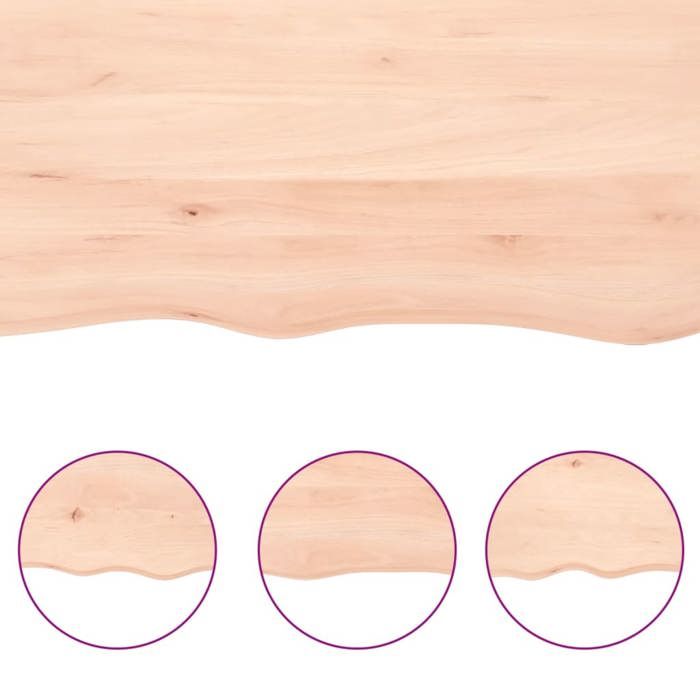 VidaXL Étagère murale 100x50x2 cm bois de chêne massif non traité 363566