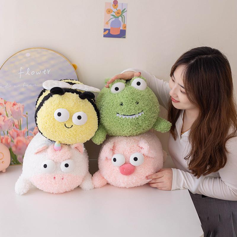 Adorable Plush Animal Toy With Unique Designs Of Bee Crocodile Unicorn And Pig For Cozy Cuddles