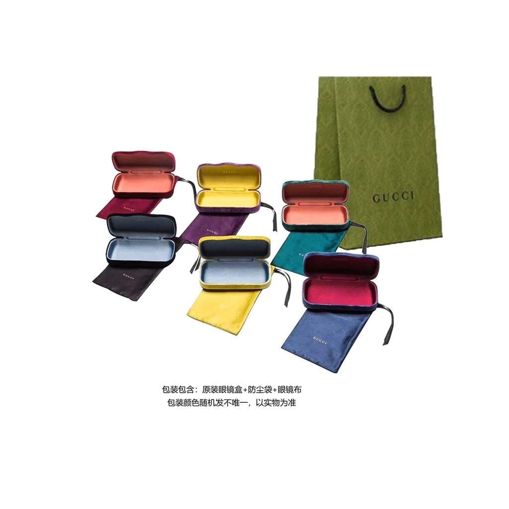 Gucci Original Design Recycled Acetate Cat's Eye Sunglasses Unisex Couple Black