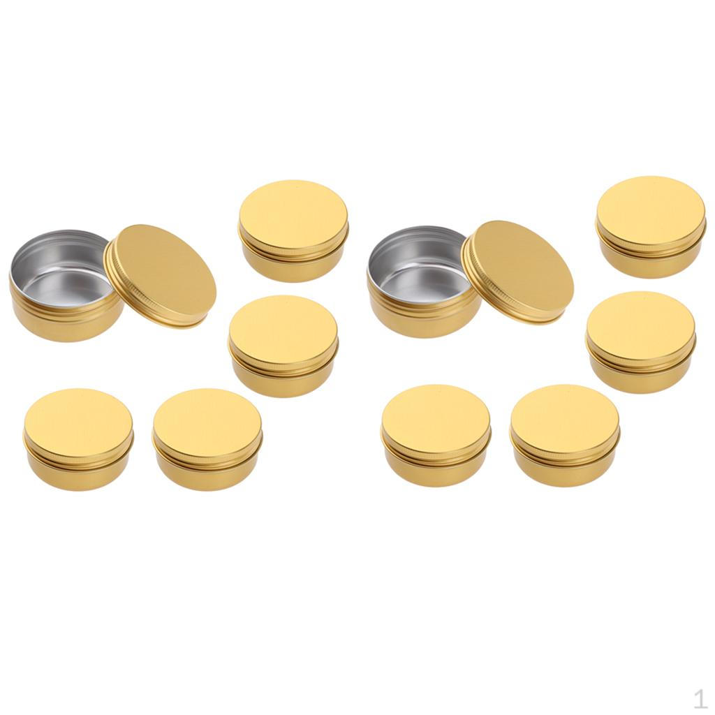 

10 шт. Пустая алюминиевая баночка для макияжа, контейнер для бальзама для губ, кейс, коробка 100 мл